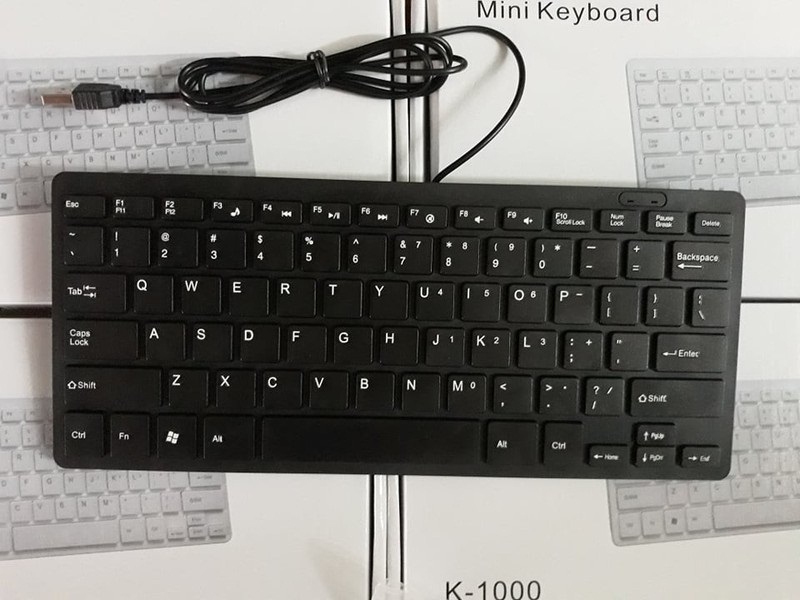 Bàn phím mini có dây Bosston 868/K1000 Thiết kế giảm tiếng ồn / Keyboard Bosston 868/K1000 Mini
