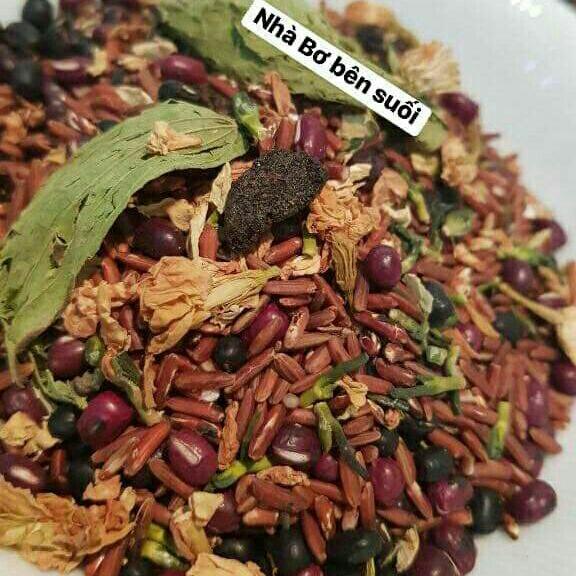 1kg trà ngũ cốc mix tâm sen hà thủ ô hoa nhài cỏ ngọt