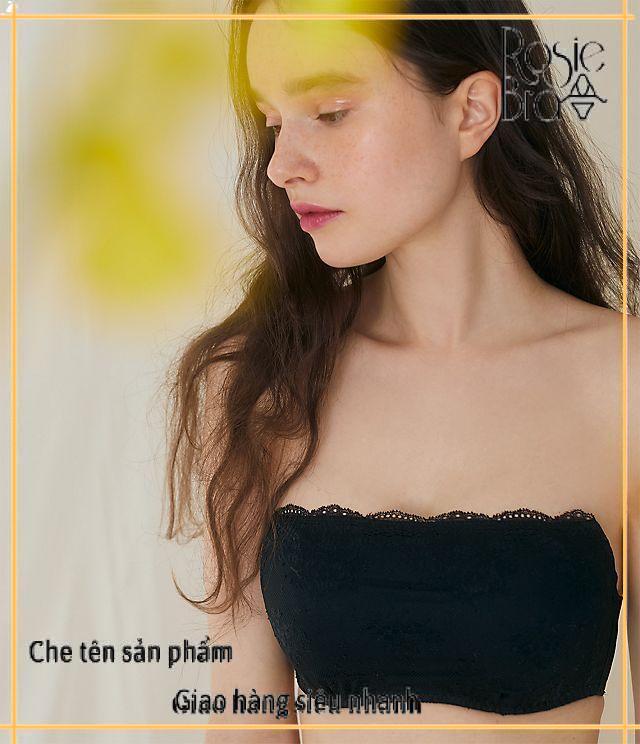 Áo lót quây ren chống trượt nâng ngực - tặng quần b027