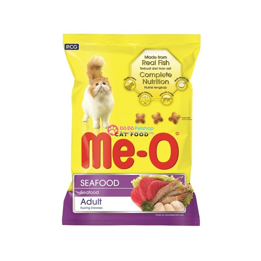 [HCM]Combo Mix 4 gói - Thức ăn hạt cho mèo MIX 4 vị (2 Me-o 350gr 1 YUM 350gr 1 Apro 500gr)