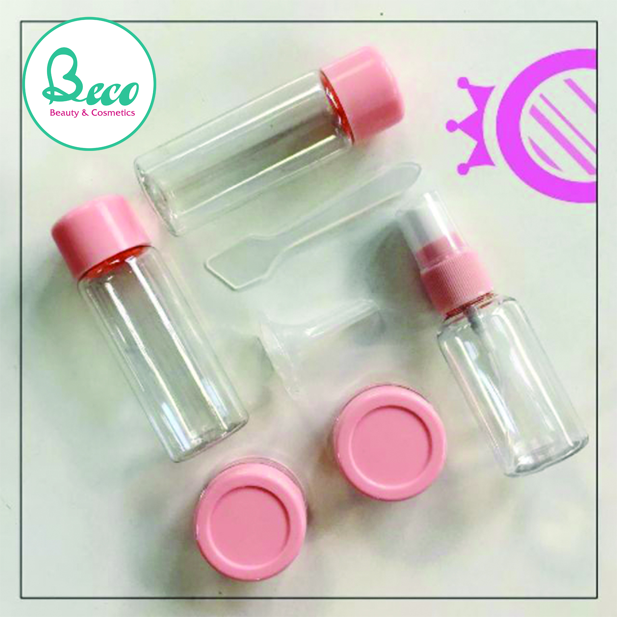 Bộ Chiết Mỹ Phẩm 7 Món Mini Hàn Quốc Tiện Dụng