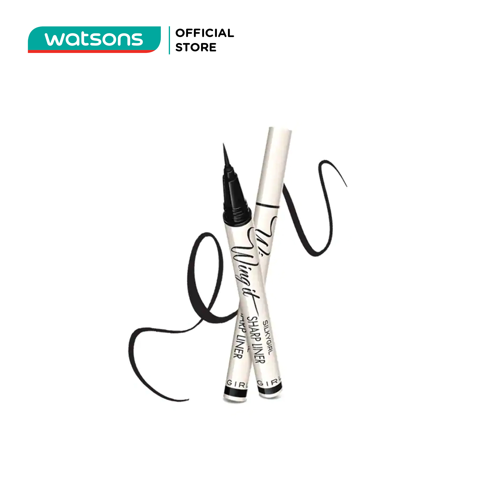 Kẻ mắt nước silkygirl wing it sharp liner 0.5g .#super black