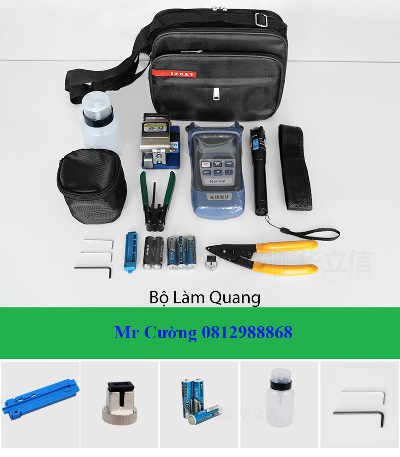 Bộ Dụng Cụ Làm Cáp Quang Ftth Đầy đủ 7 chi tiết
