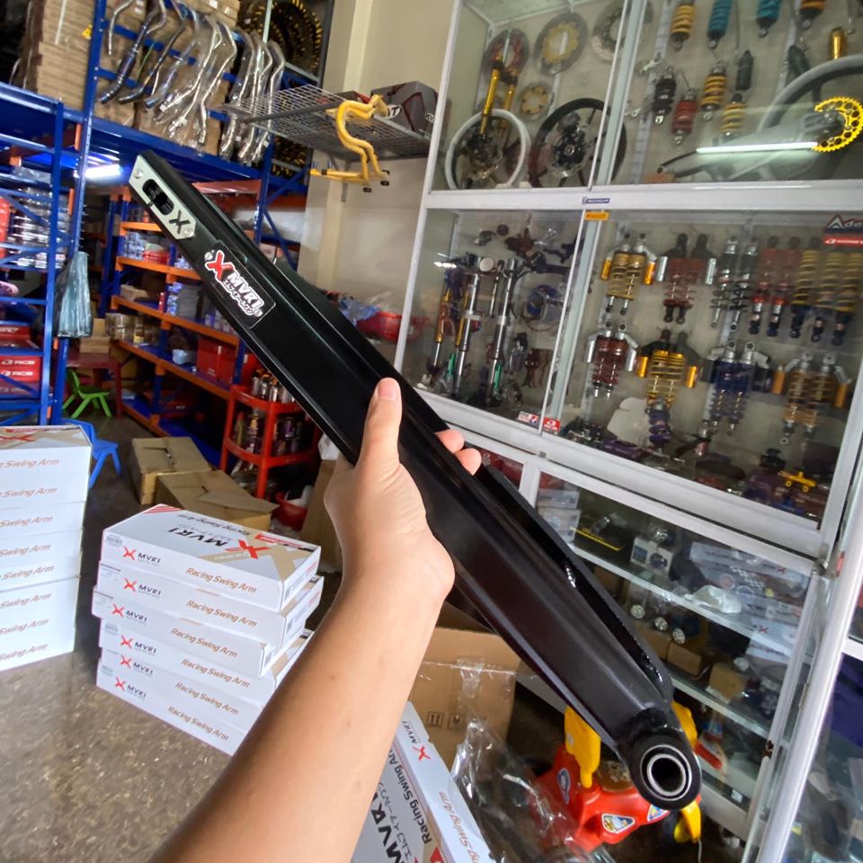 Gắp nhôm Drag Xmvr1 gắn Raider, Satria Black