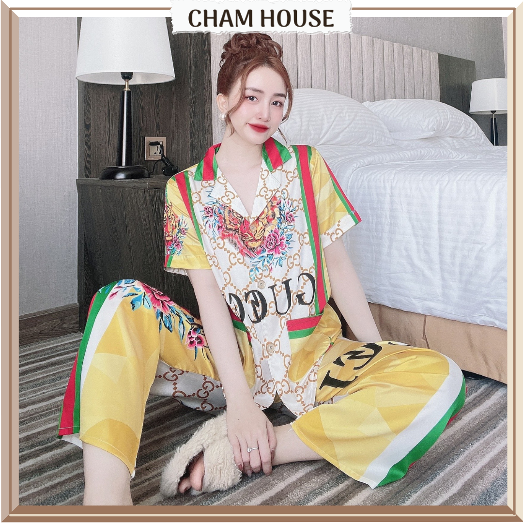 Pyjama nữ Đồ bộ mặc nhà Lụa Tơ Tằm Thiết kế cao cấp Cham House