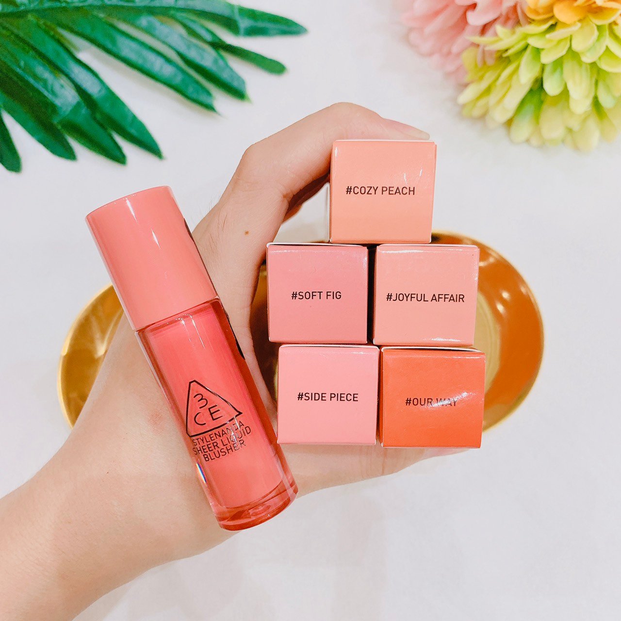 Má hồng kem 3ce sheer liquid blusher mẫu mới