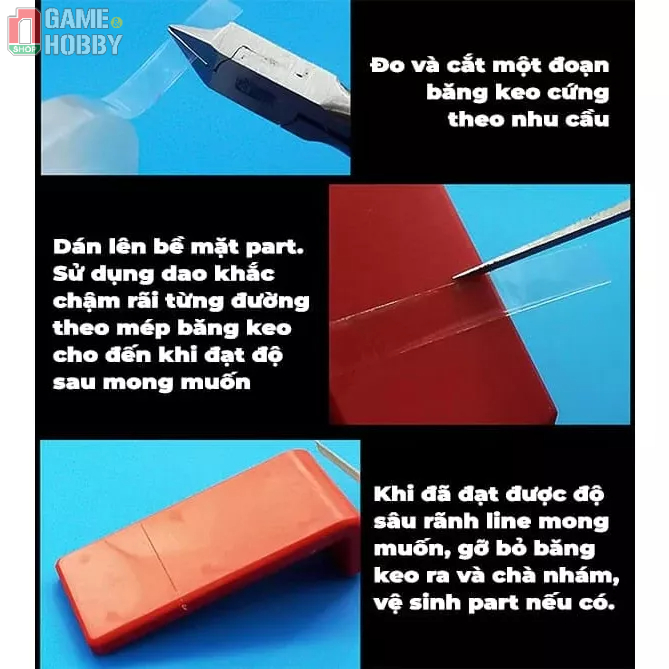 Genuine transparent color etching hard tape