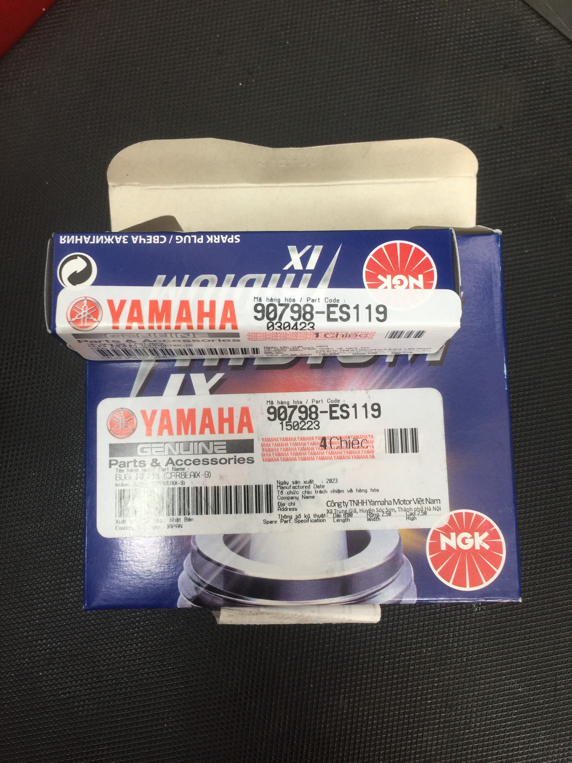 Bugi ngk iridium cpr8eaix-9 made in japan - bugi dùng cho rất nhiều loại xe yamaha, chính hãng yamaha