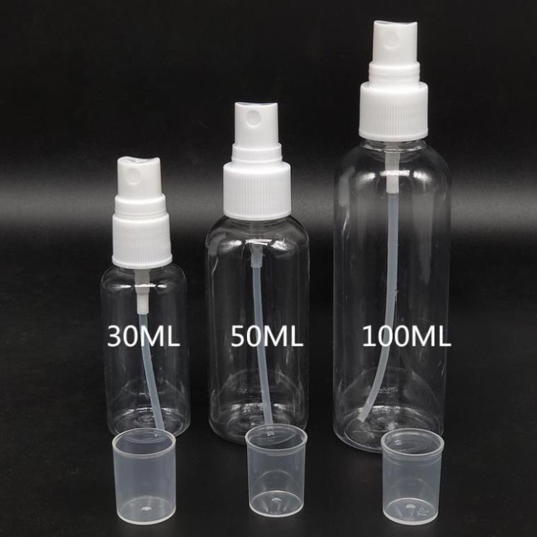 Chai xịt phun sương 30ml, 50ml, 100ml chai đựng mỹ phẩm, dung dịch lỏng