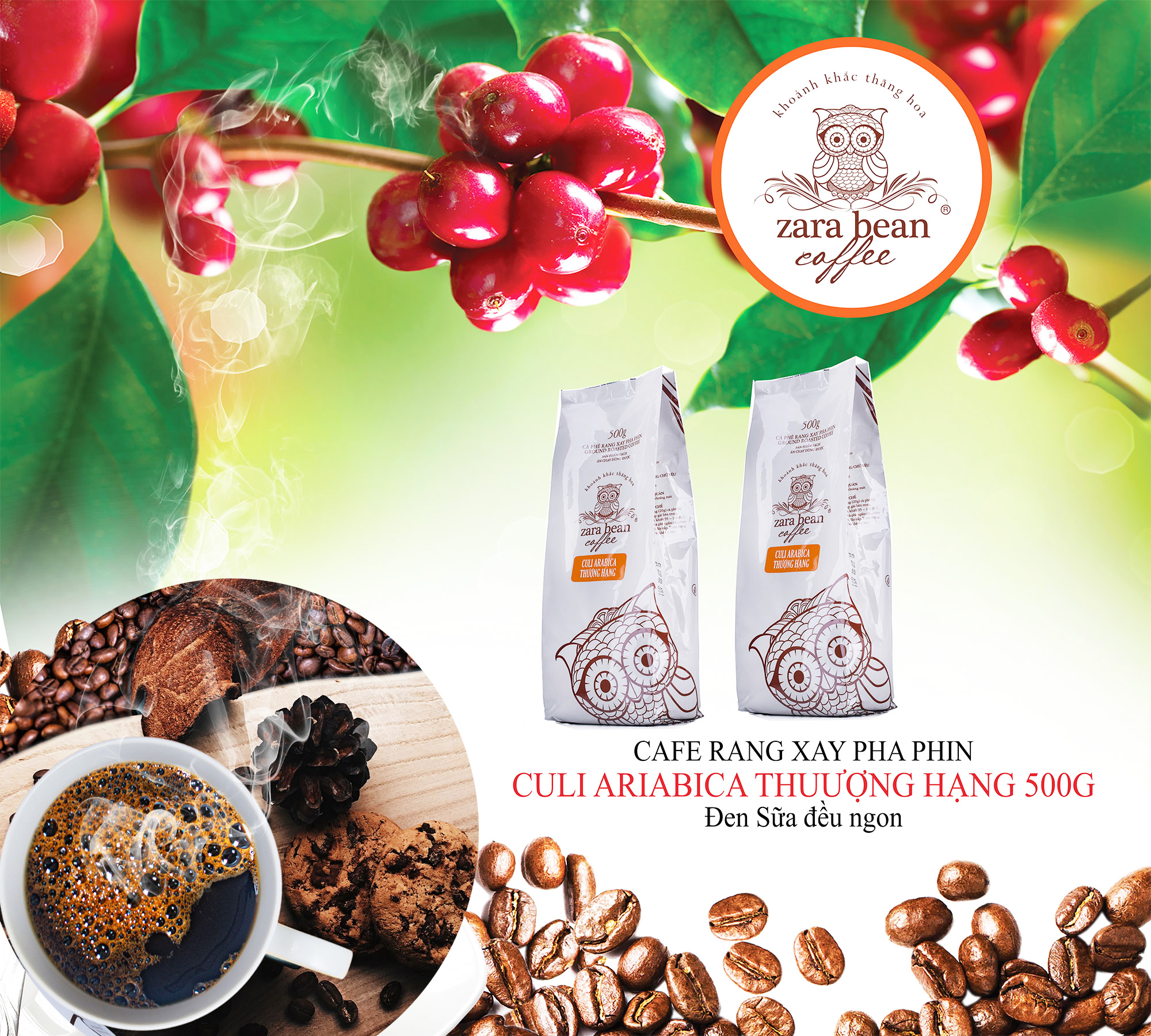 [HCM]COMBO 2 GÓI CÀ PHÊ PHA PHIN CULI ARABICA ĐẶC BIỆT (2GÓI X 500G)