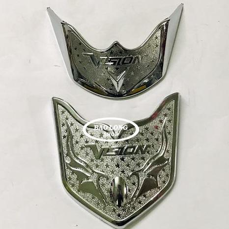 Vision 2015 - 2018 Full Bộ Xi Inox Combo (ốp pô - ốp pô e - ốp quạt - mỏ dè trước sau )