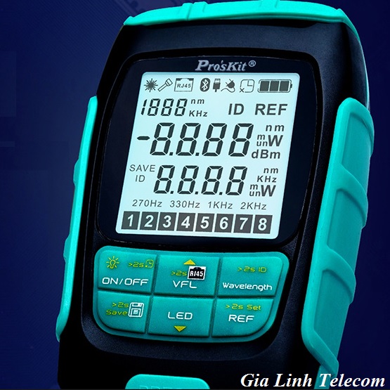Máy đo công suất quang Pro'sKit - 4in1 soi 15km