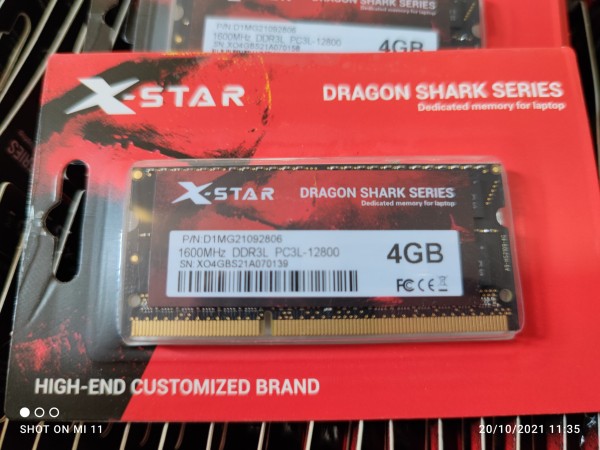 Bảng giá Ram Laptop DDR3L XSTAR 4GB bus 1600 bảo hành chính hãng 36 tháng Phong Vũ