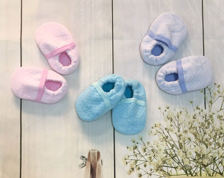 Combo 2 đôi giày vải Mintuu cho bé 1-3 tháng tuổi