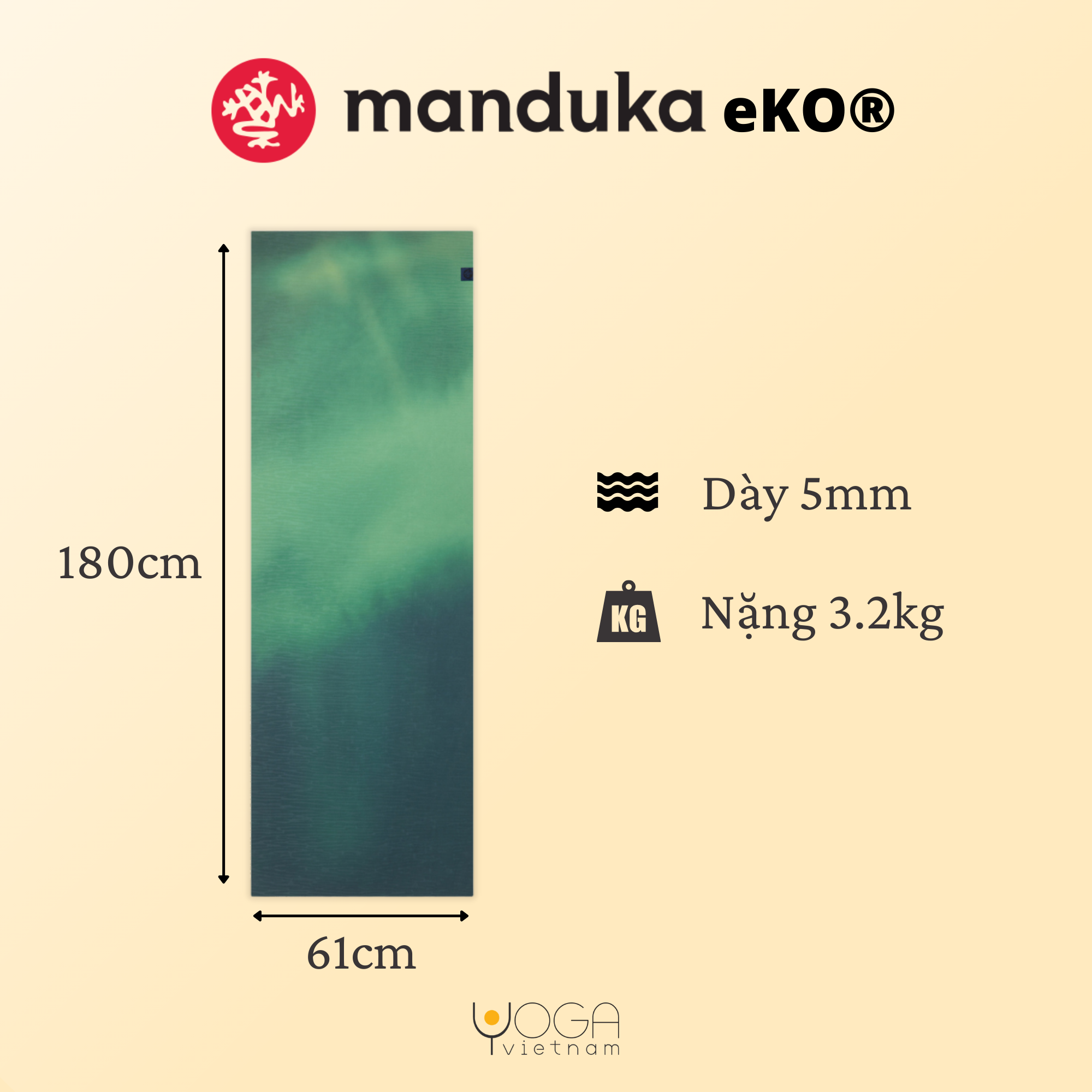 Thảm tập yoga MANDUKA EKO® 5mm