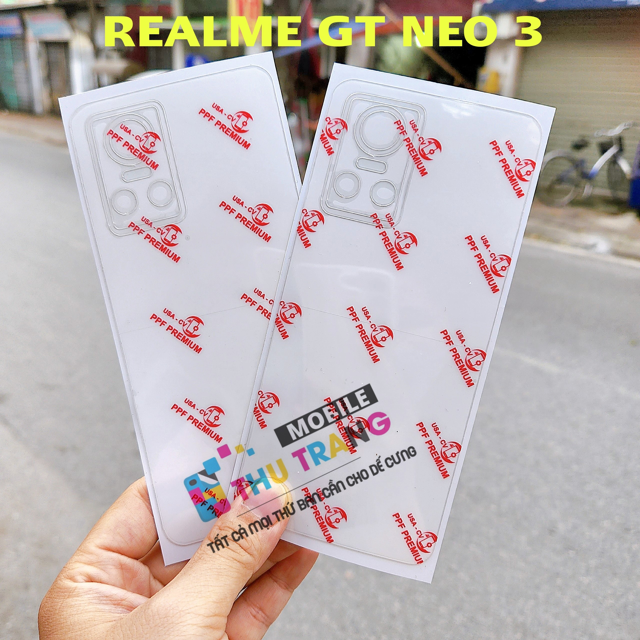 Miếng dán ppf realme gt neo 5 / neo 5 se / gt neo 2 realme gt neo 3 gt neo 3t - mặt sau trong suốt siêu dính chống trầy xước không full viền