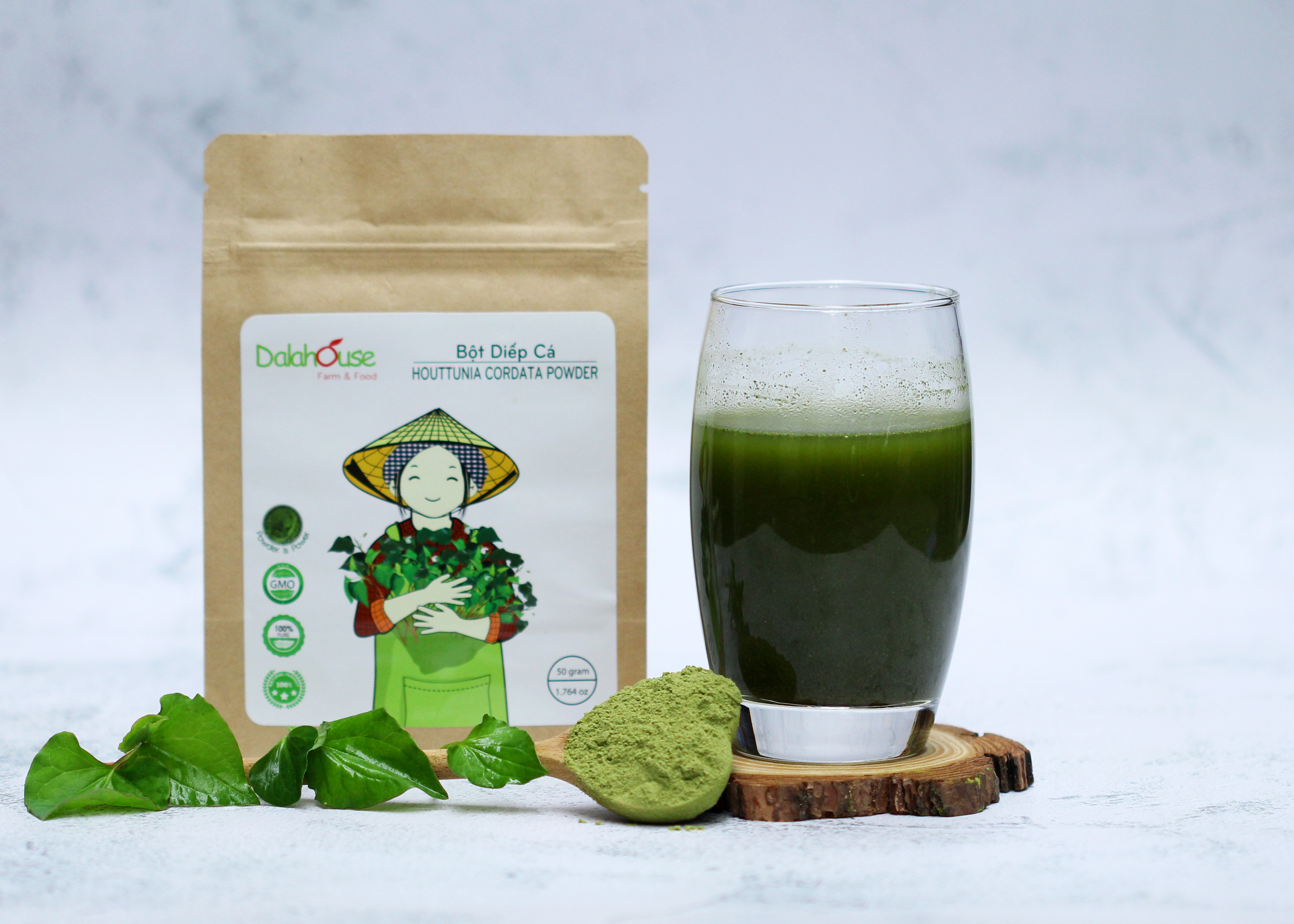 250g Bột rau diếp cá nguyên chất