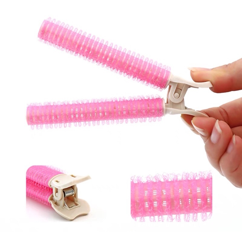 SET 2 LÔ CUỐN TÓC TỰ DÍNH CÓ KẸP GIỮ CHẮC CHẮN