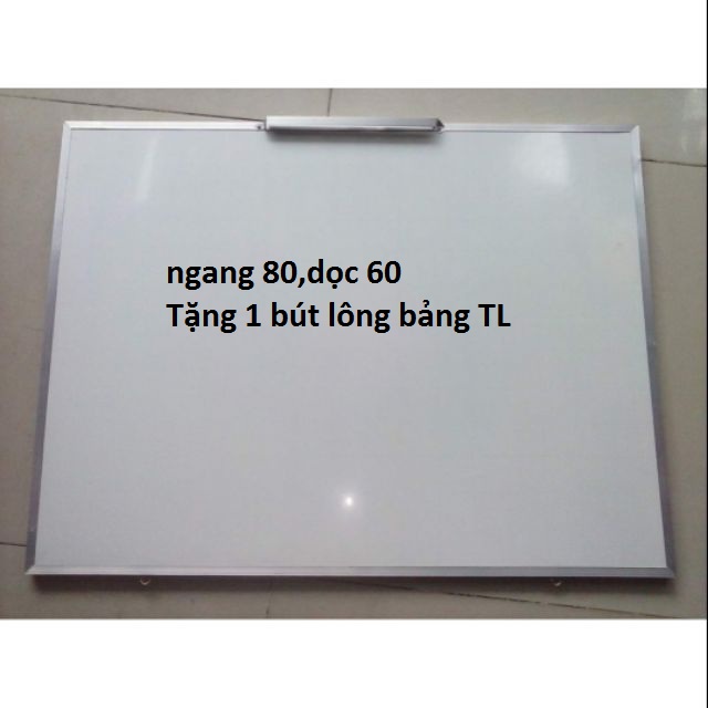 [HCM]Bảng trắng treo tường micaviền nhôm giá rẻkt 60x80cmtặng kèm 1 bút lông bảng