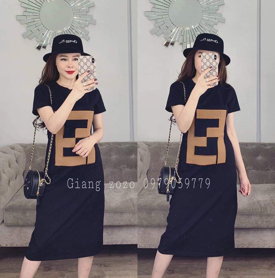 [Hoàn tiền 20%] [YenTran] Đầm Nữ Dáng Suông FF Form Đại Ngoại Cỡ (Dành cho người 60-75kg)
