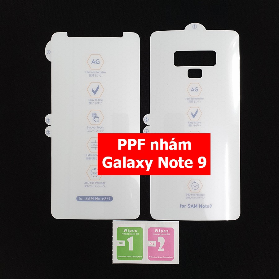 Dán PPF nhám chống xước Galaxy Note 9