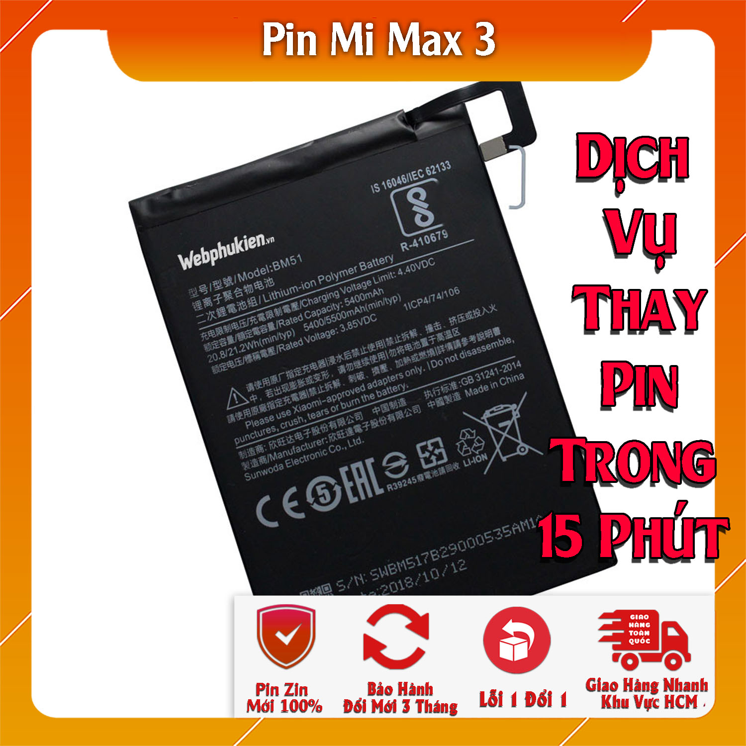 Pin scud cho xiaomi mi 9 se, mi9 se, mi max 3, mi max 2, mi max 1, mi mix 3, mi mix 2, mi mix 2s, mi mix 1, mi 8 explorer, mi cc9, mi 9 lite, mi9 lite, mi cc9e, mi a3, mi8, mi 8, mi8 lite, mi 8 lite, mi8 se, mi 8 se, mi8 pro, mi 8 pro