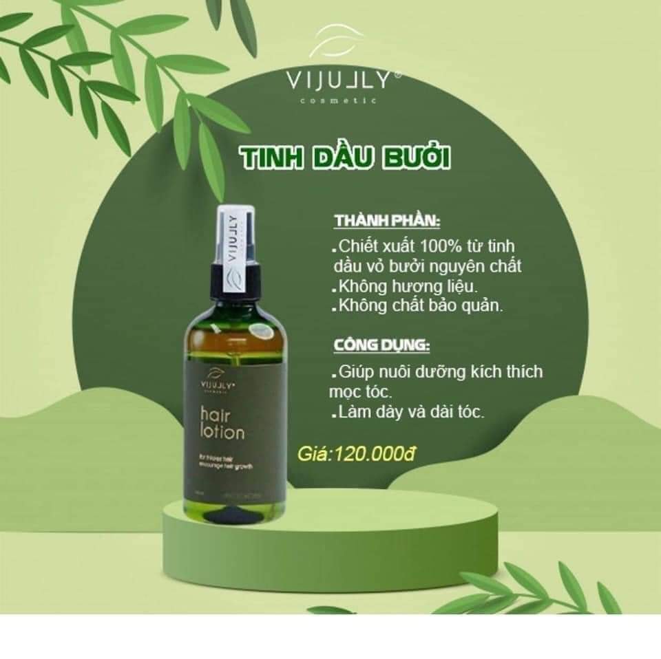 Tinh Dầu Bưởi Vi Jully Trọn Bộ Chăm Sóc Tóc