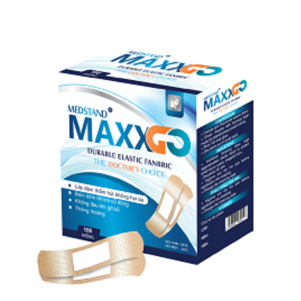 Băng Cá Nhân Maxxgo- Hộp 100 miếng