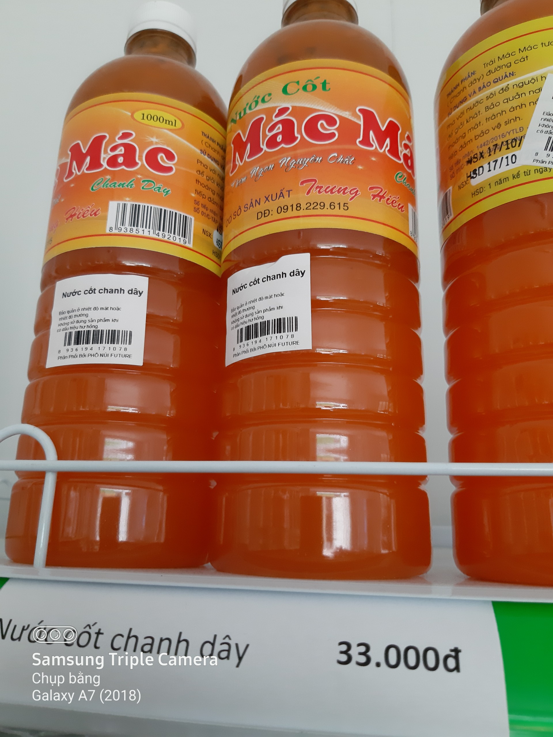 Nước Cốt Chanh Dây 1 lít