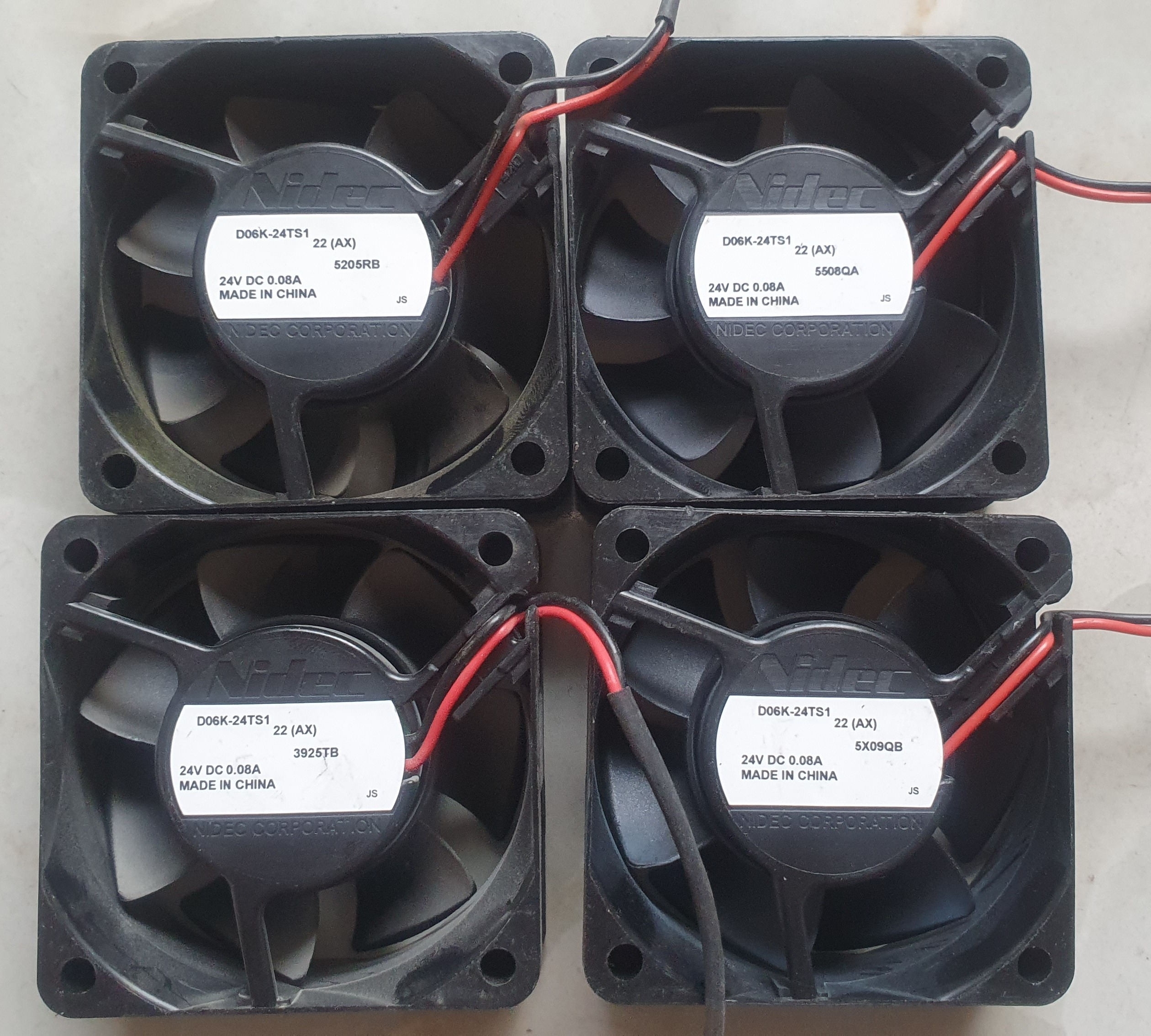 Quạt tản nhiệt 24V 6*6*2.5 tháo máy NHật
