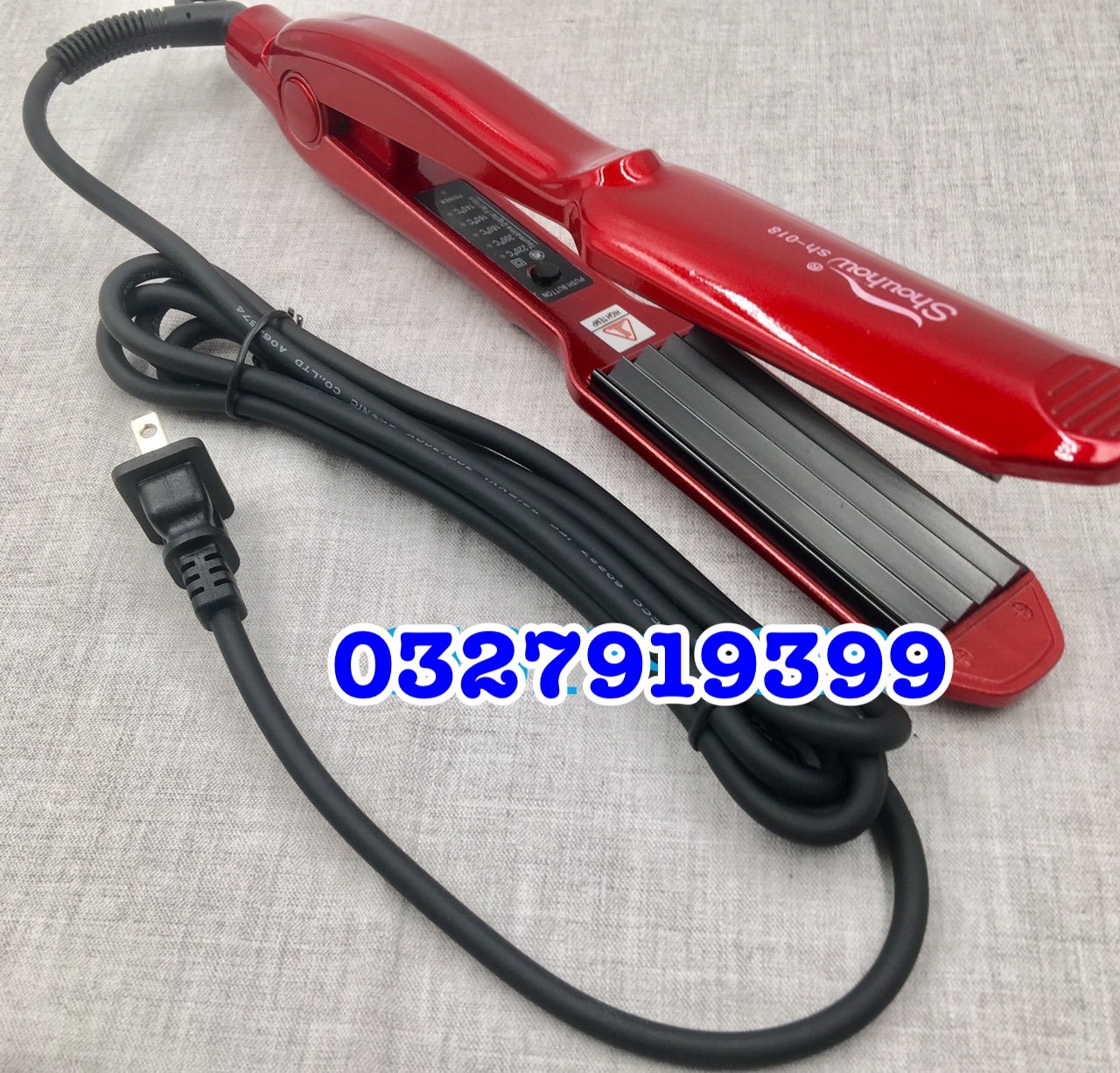 Shouhow Máy bấm tóc HQ 018 cao cấp, 5 mức chỉnh nhiệt 140-220°C, bề mặt hợp kim chống dính, dây xoay 360°, kích thước 27cm x 3,8cm, công suất 45W-80W, bảo hành 03 tháng