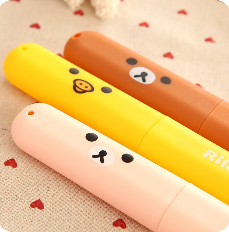 Combo 2 hộp đựng bàn chải đánh răng hình gấu HT1