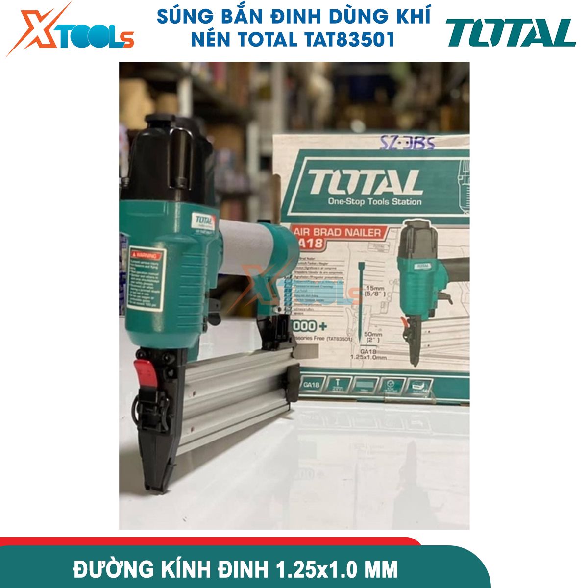 SÚNG BẮN ĐINH DÙNG KHÍ NÉN TOTAL TAT83501 XTOOLS