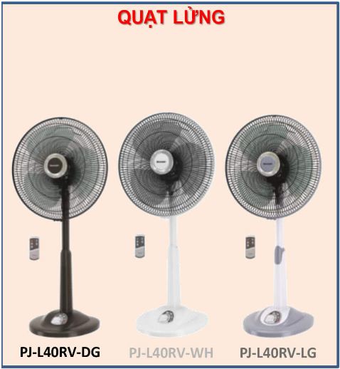 Quạt lửng Sharp PJ-L40RV (3 MÀU)