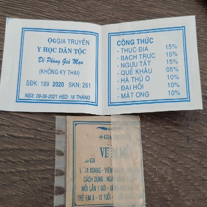 Viêm mũi bột Đỗ Thái Nam - 50 gói