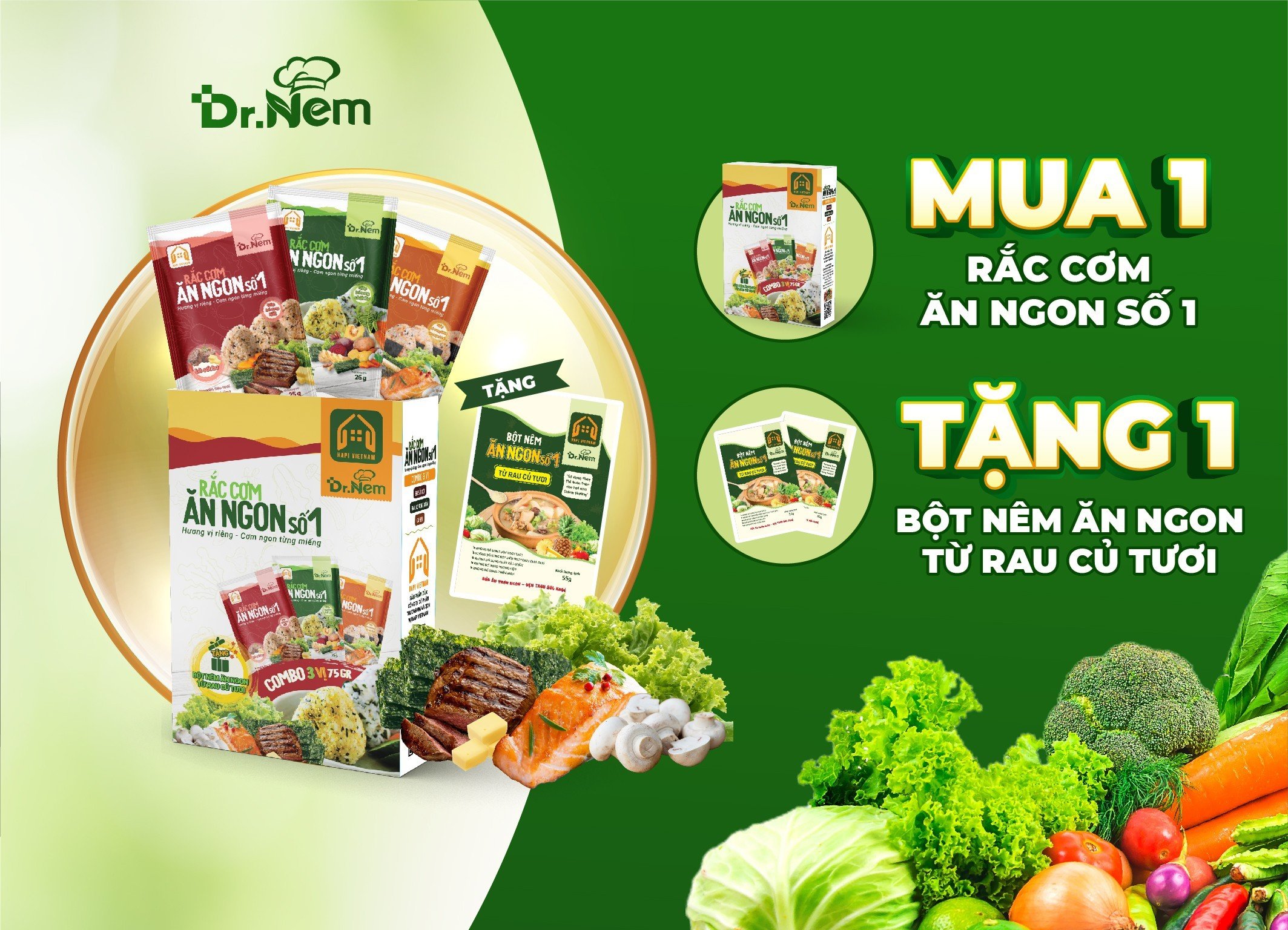RẮC CƠM ĂN NGON SỐ 1 TỪ NÔNG SẢN VIỆT