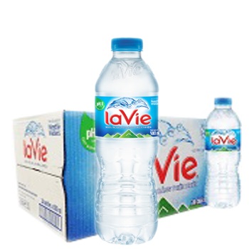 Thùng 24 chai nước khoáng Lavie 500ml