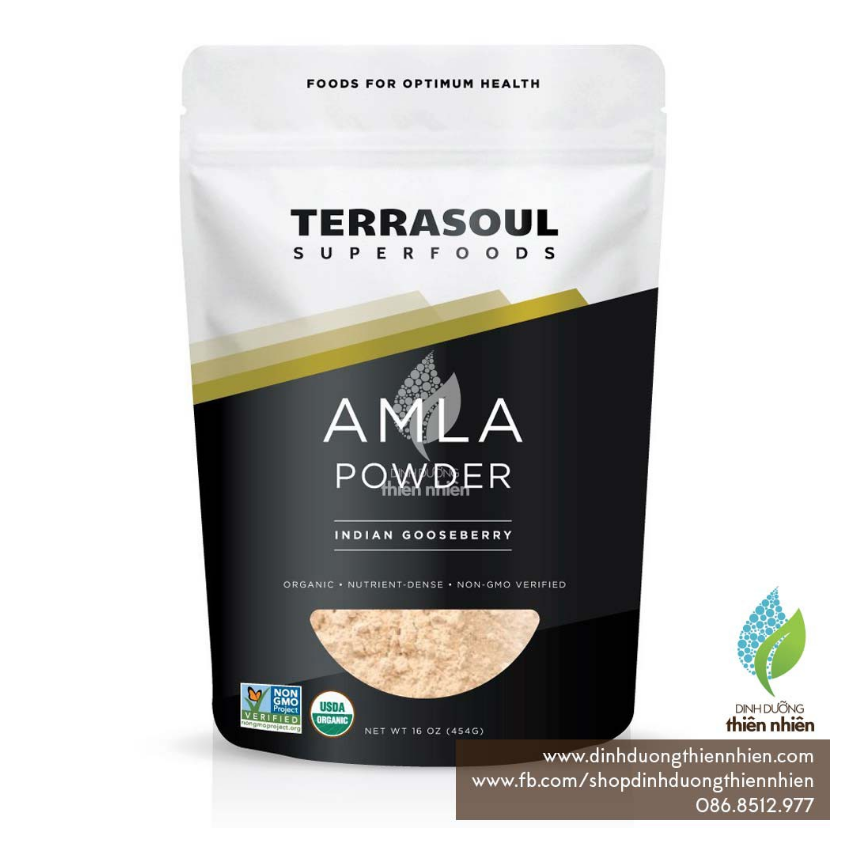 HCMBột Amla Hữu Cơ Quả Lý Gai Terrasoul Superfoods Organic Amla Powder 454g
