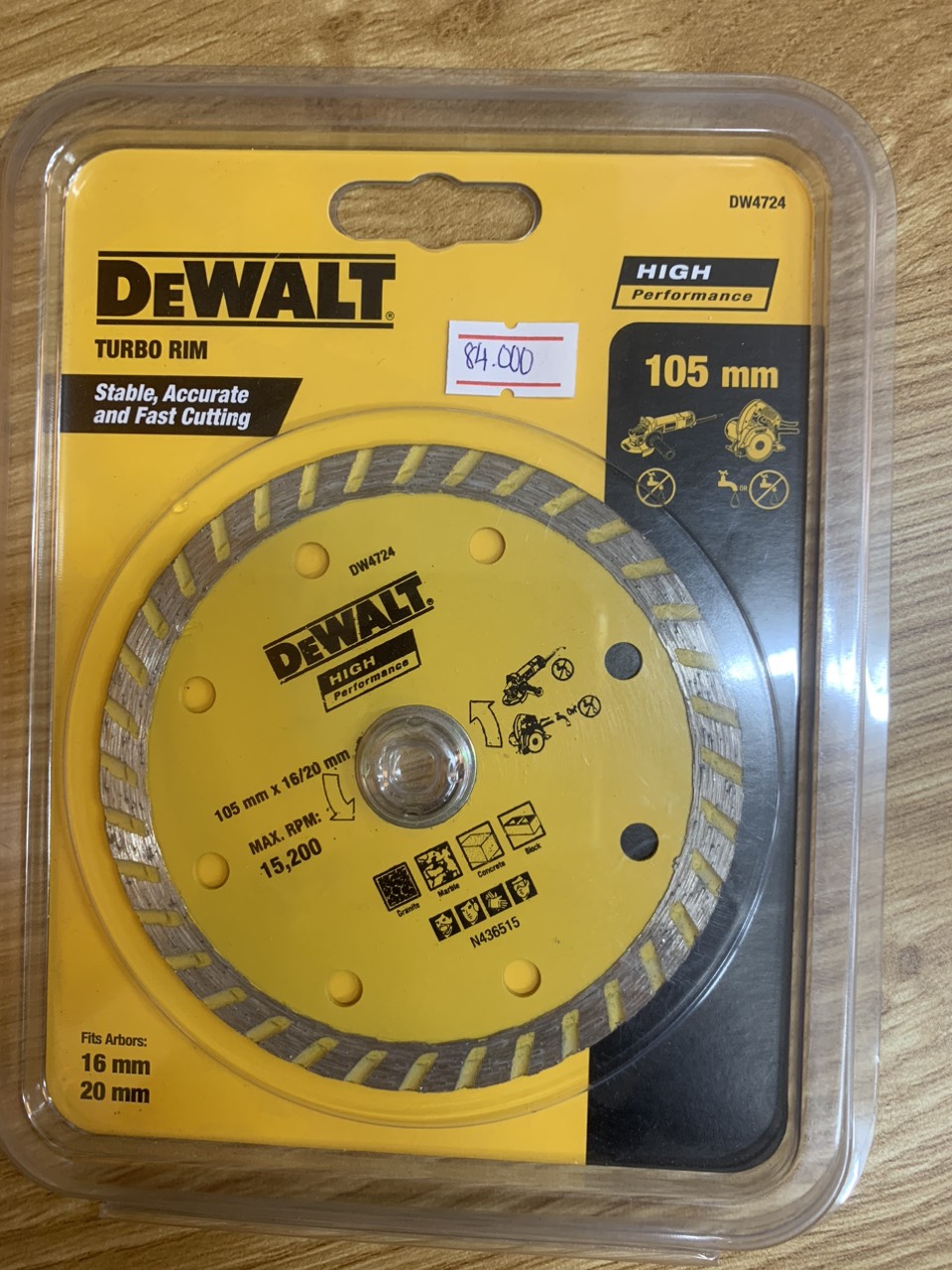 Lưỡi cắt gạch đa năng 105mm DeWALT DW4724