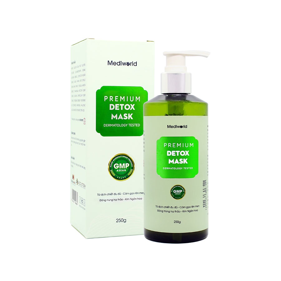 Mặt Nạ Thải Độc Premium Detox Mask 250g Mediworld (Mẫu Mới)