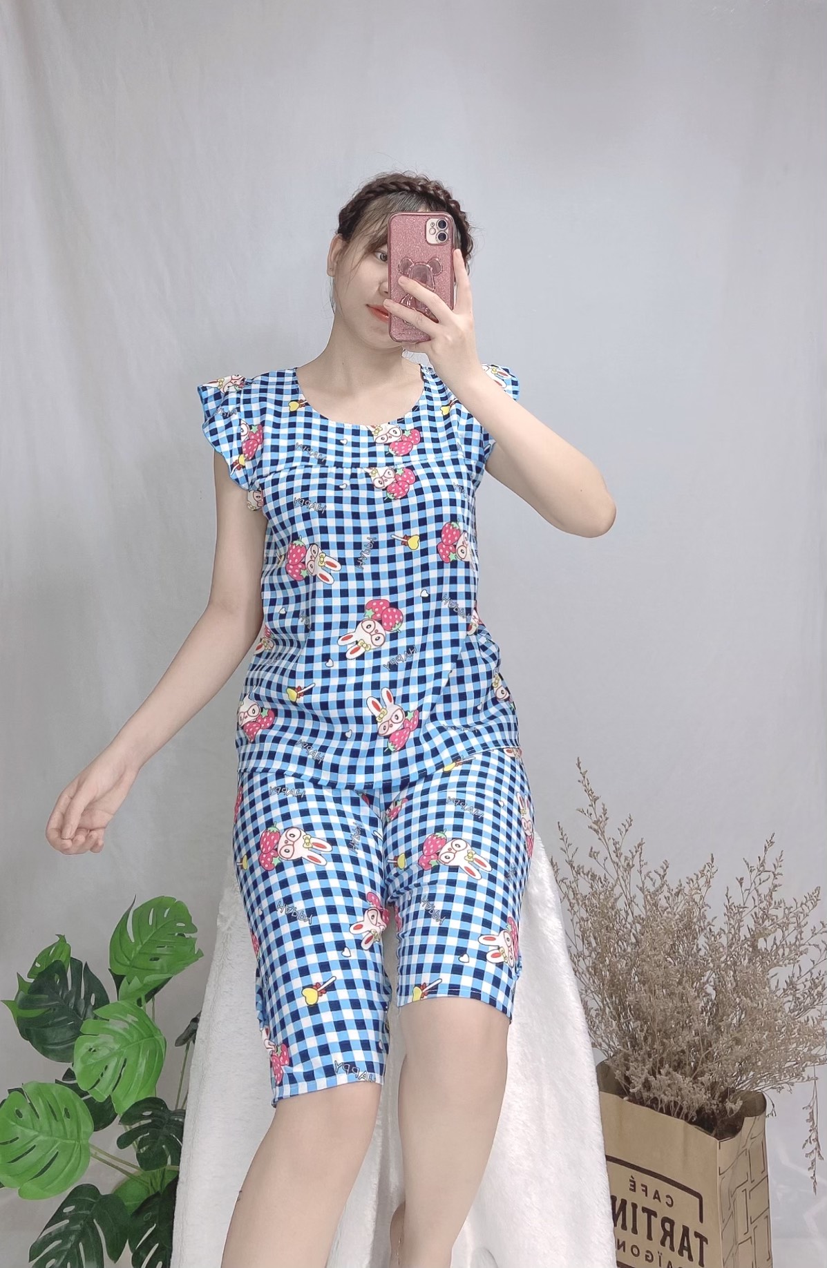 Set đồ nữ Lửng tay cánh tiên Freesize 38-52kg