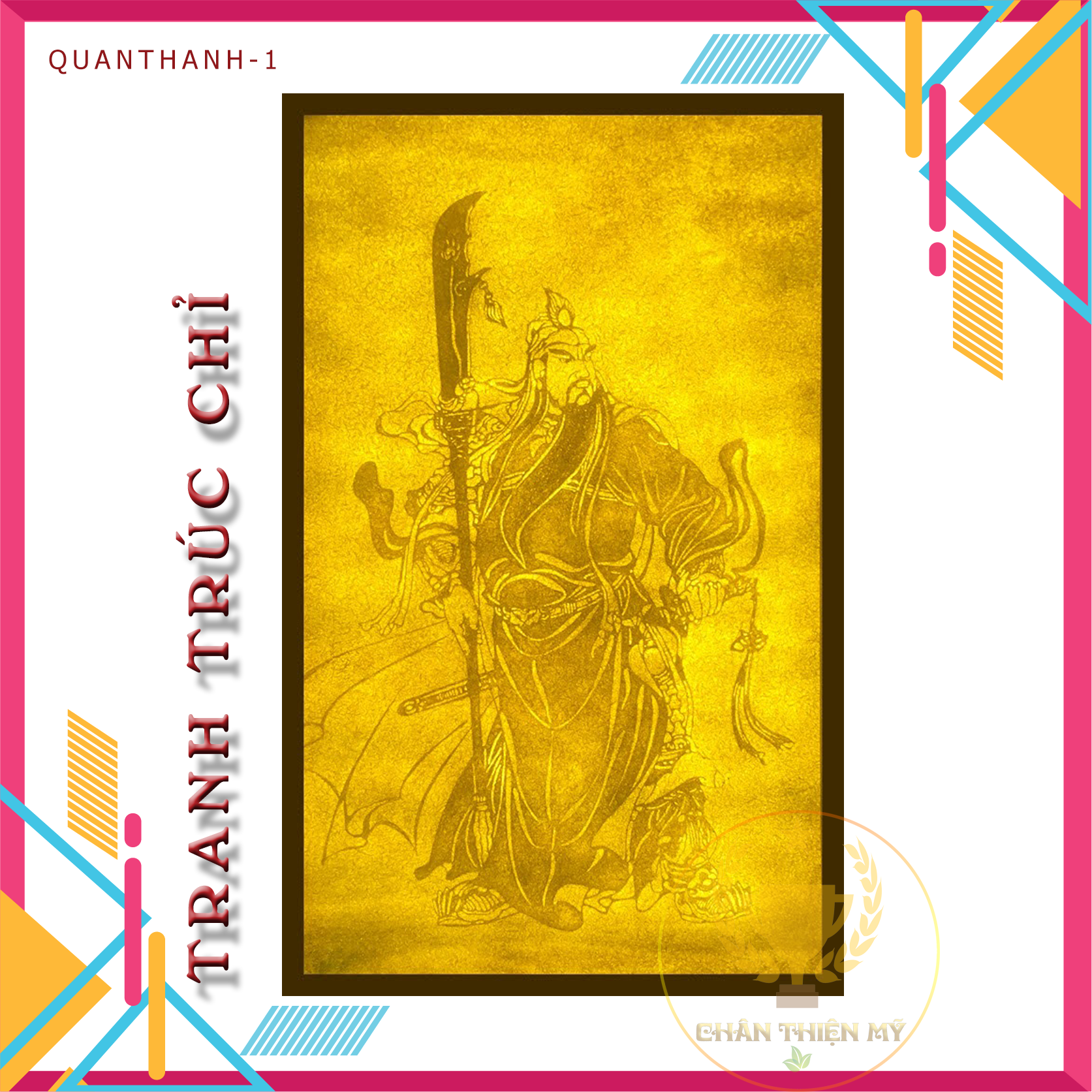 Tranh Trúc Chỉ In Quan Thánh ( Quan Nhị Ca )
