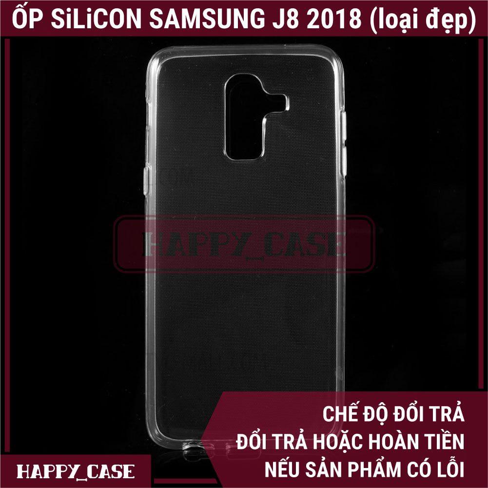Ốp Lưng Điện Thoại SAMSUNG J8 2018 (LOẠI ĐẸP) Thin Transparent Silicon