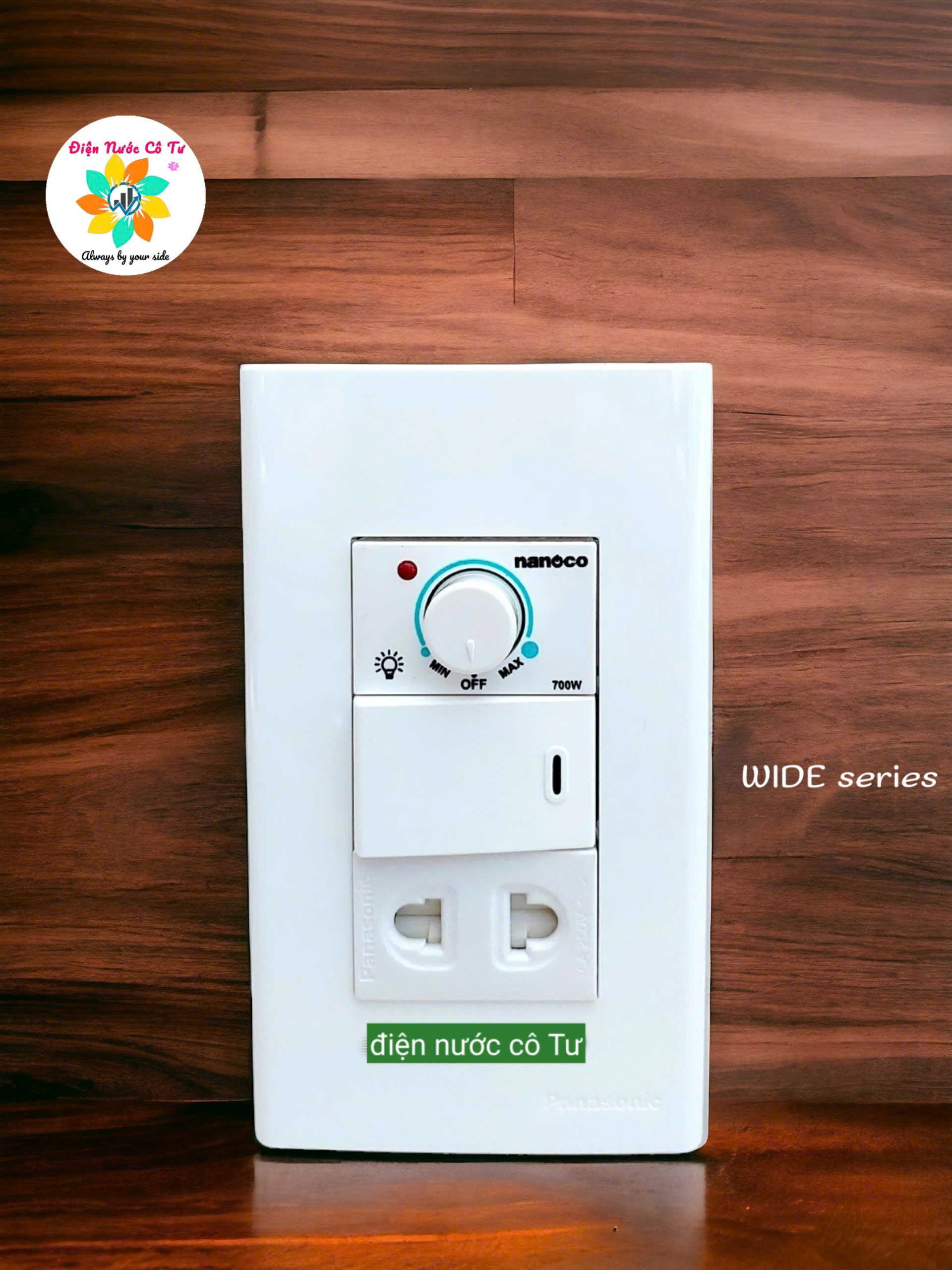 Dimmer Quạt 700W Nanoco Panasonic WIDE NDF603W BH 12 Tháng