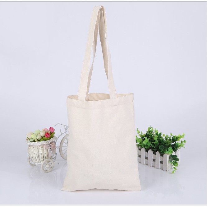 [HCM]Túi Tote basic Túi vải bố vải canvas xinh đẹp sử dụng để đồ cá nhân quảng cáoin LOGO quà tặng