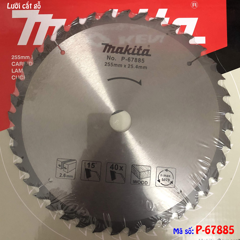 Lưỡi cắt gỗ Makita 250mm