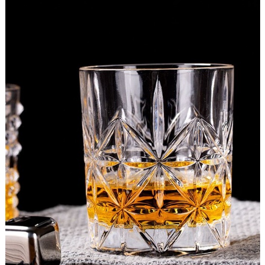 Ly Thủy Tinh Deli Whis.ky Rock 340ml