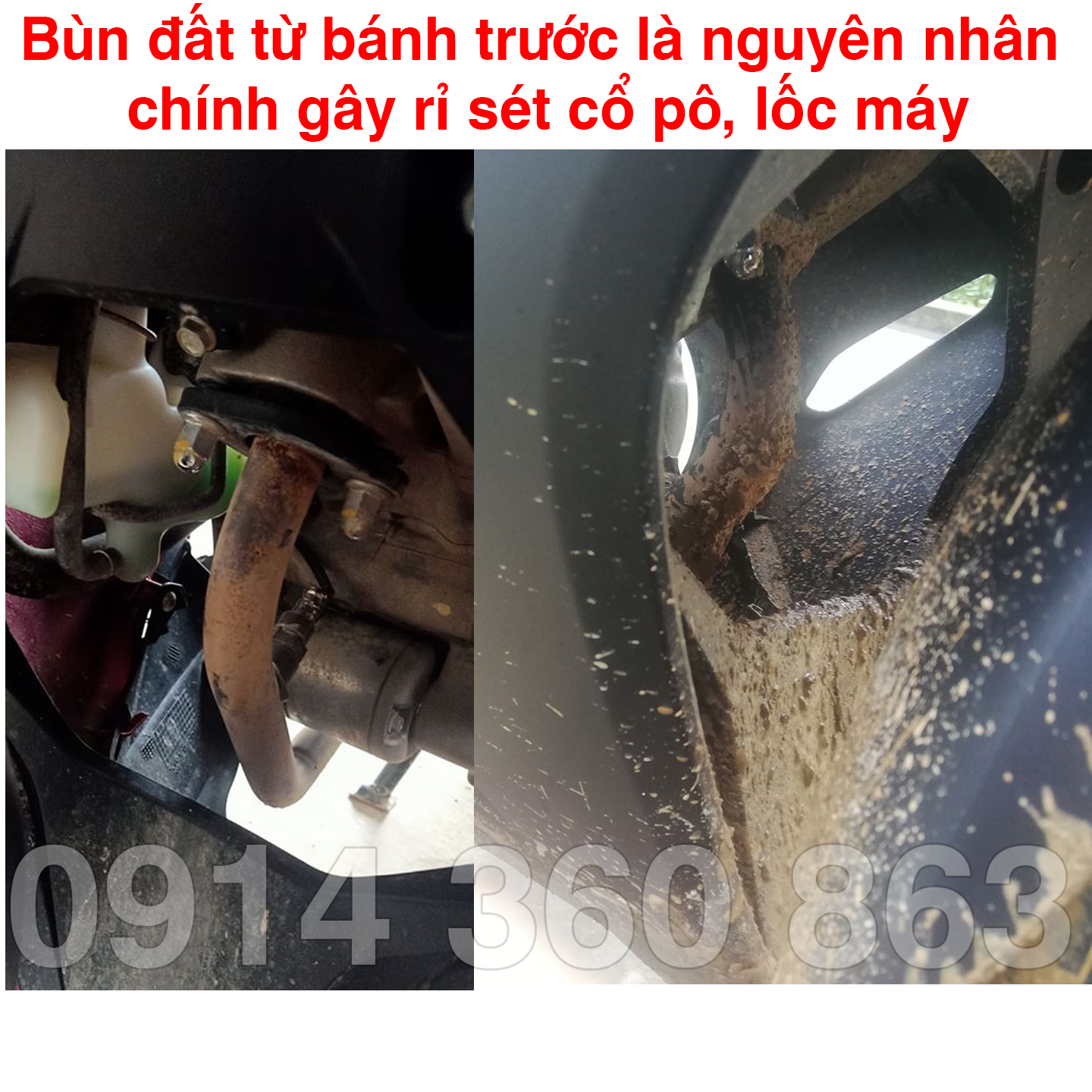 Miếng dán Chắn bùn cổ bô Winner X bằng cao su