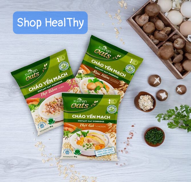 BÁO GIÁ Mua Khô Gà | Shopee Lazada Sendo Tiki mới nhất 64 Cháo Yến Mạch Xuân An Các Loại 40gr - Mua 6 Gói Tặng 1 Cháo Gà,(Vị Gà Giảm Giá Ko Tặng)