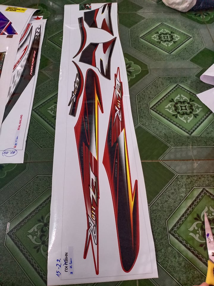 tem rời ez 110 đỏ đen